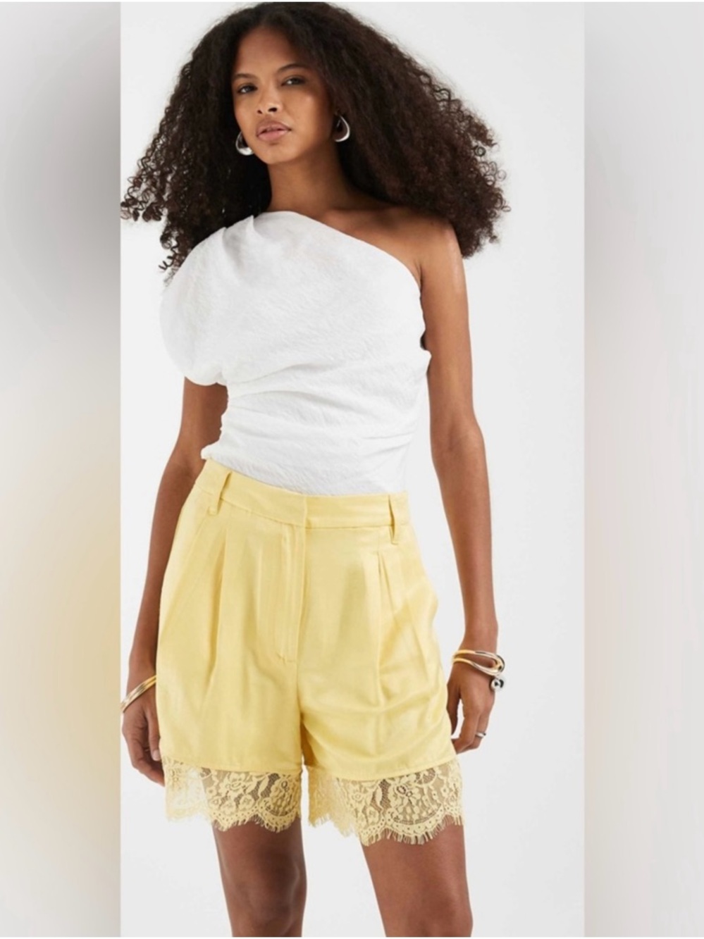 🆕 ASOS DESIGN Satin Shorts w/ Lace Trim